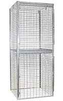 Wire Mesh Storage Locker - Two Tier