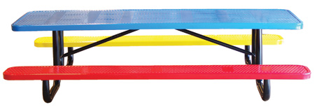Childrens Rectangle Perforated Picnic Table
