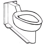 Chase Mounted Floor Outlet Siphon Toilet