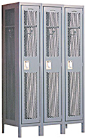One Tier Extra Wide Vented Metal Lockers