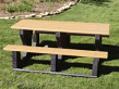 Free Standing Recycled Plastic Picnic Table