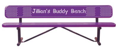 Personalized Standard Perforated Bench