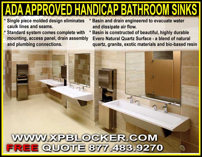 Ada Approved Commercial Handicap Bathroom Sinks On Sale Now