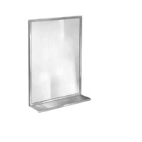 Channel Frame Mirror with Shelf