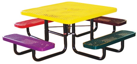 Childrens-Square-Expanded-Metal-Table