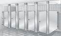 Stainless Steel Partitions, Commercial Restroom Partitions, Stainless Steel Bathroom Partitions Factory Direct