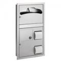 Partitions Mounted Toilet Paper & Seat Cover Dispenser - 5912 Se