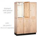 Solid Oak Locker Two Tier