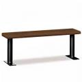 Wood Locker Bench - Dark Finish