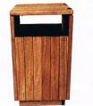 Square Wooden Mahogany Receptacles