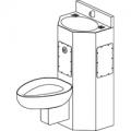 Front Mounted 5-Sided Stainless Steel Combination Unit