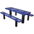 Permanent Mount Expanded Metal Picnic Table