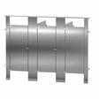 A Quick Ship Toilet Partition-Stainless Steel - Between Walls