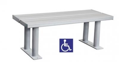 ADA Aluminum Backless Locker Bench