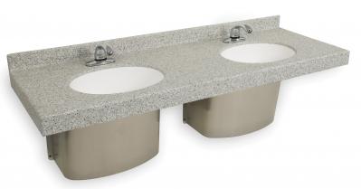 OmniDeck - Custom Solid Surface Deck with Bowls