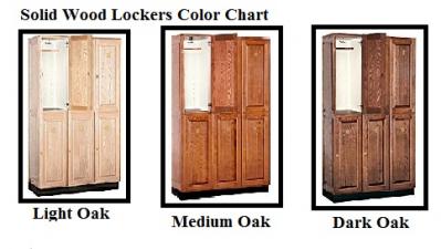 Solid Oak Locker Two Tier