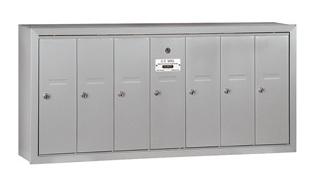 Vertical 7 Door Front Loading Mailboxes