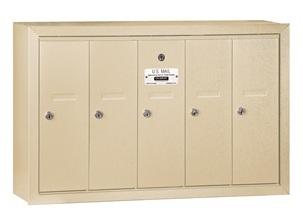 Vertical 5 Door Front Loading Mailboxes