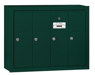 Vertical 4 Door Front Loading Mailboxes