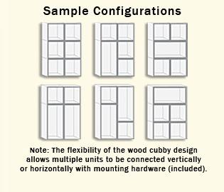 Children's Wood Cubby Storage Systems