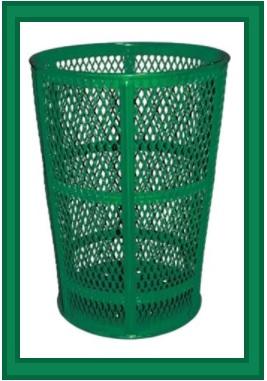 45 Gallon Galvanized Receptacle