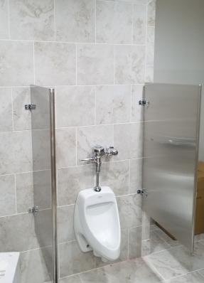 A Urinal Screens - Stainless Steel - Brushed Satin Finished