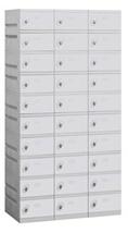 Standard Solid Plastic Lockers- 10 Tier