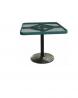 36" Square Expanded Pedestal Mounted Picnic Table