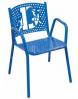Personalized Perforated Metal Chair