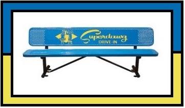Personalized Sublimated Standard Perforated Bench