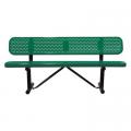 Standard Perforated Player's Bench with Back