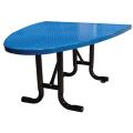 Perforated Semi-Oval Cafe Table