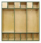 Open Access Wood Athletic Lockers