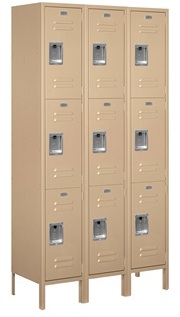 3 Tier Metal Lockers