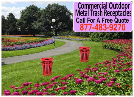 Discount Commercial Outdoor Metal Trash Cans - Cheap Manufacturer Direct Pricing Saves You Money Today!