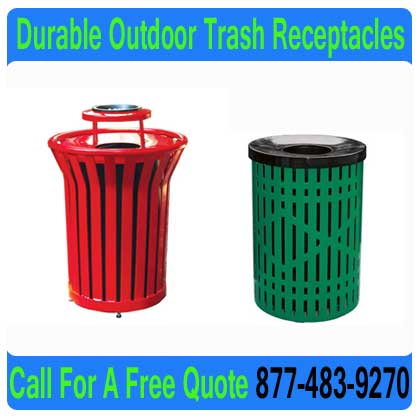 Discount Commercial Outdoor Trash Receptacles For Sale Direct From The Factory Saves You Money Today!