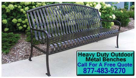 Discount Commercial Heavy Duty Outdoor Metal Benches For Sale Direct From The Factory
