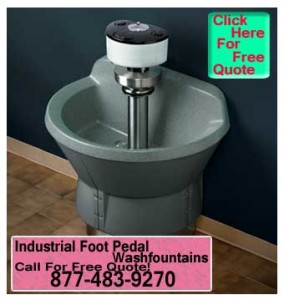 Commercial Foot Pedal Wash Fountains On Sale Now!