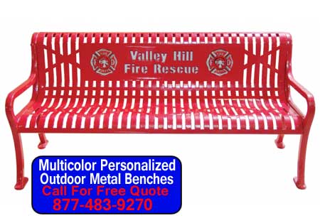 Custom Personalized Outdoor Metal Benches For Sale Factory Direct