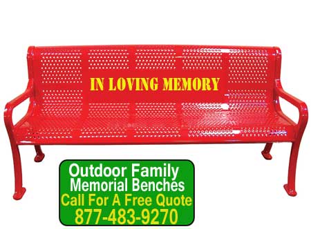 Customized Outdoor Family Memorial Benches For Sale Direct From The Manufaturer