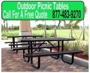 Outdoor-Metal-Picnic-Tables