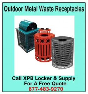 Outdoor-Metal-Waste-Receptacles