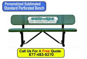 Discount Personalized Sublimated Standard Customized Park Benches For Sale Factory Direct