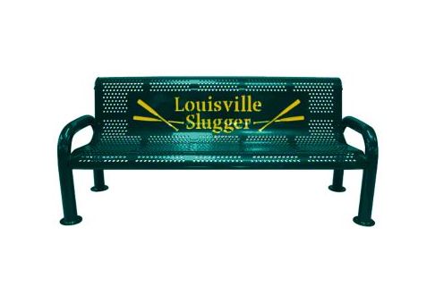 Multi-Color Personalized U-Leg Metal Bench