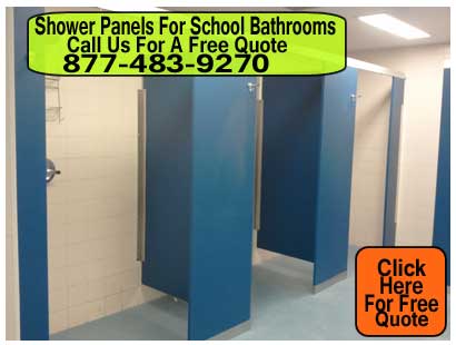 Discount Shower Panels For School Restrooms & Sports Facilities For sale Factory Direct
