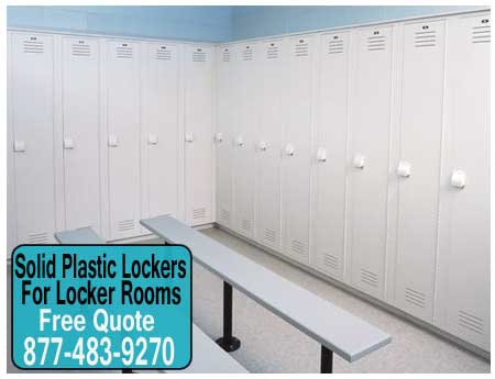 Commercial Solid Plastic Lockers For Locker Rooms For Sale Direct From The Manufacturer Means Low Prices & Quick Shipping!