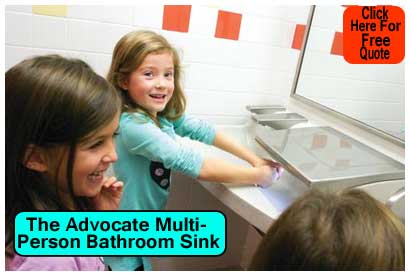 Kids Hands Free Multi-Person Restroom Sinks For Sale Direct From The Manufacturer, Lowest Price Guarnteed