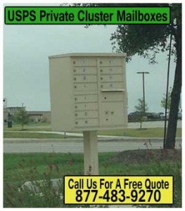 USPS Private Cluster Mailboxes On Sale Now