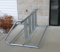 W-Style Galvanized Steel Bike Rack